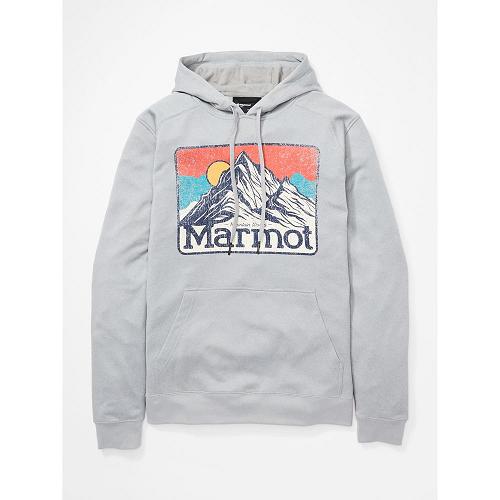 Marmot Mountain Peaks Clothes - Mens Hoodies Grey CA3041276 Canada